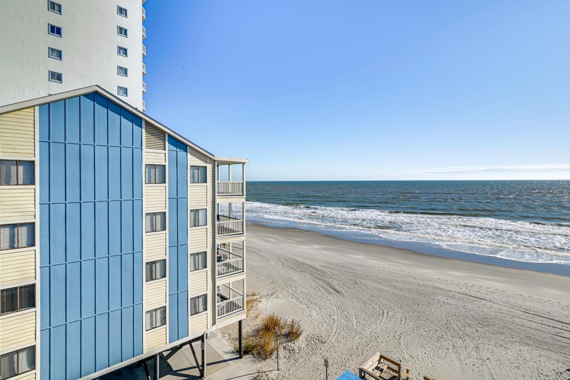 Cozy Beachfront Condo With Wifi, Views And Pool Access Миртл-Бич Экстерьер фото