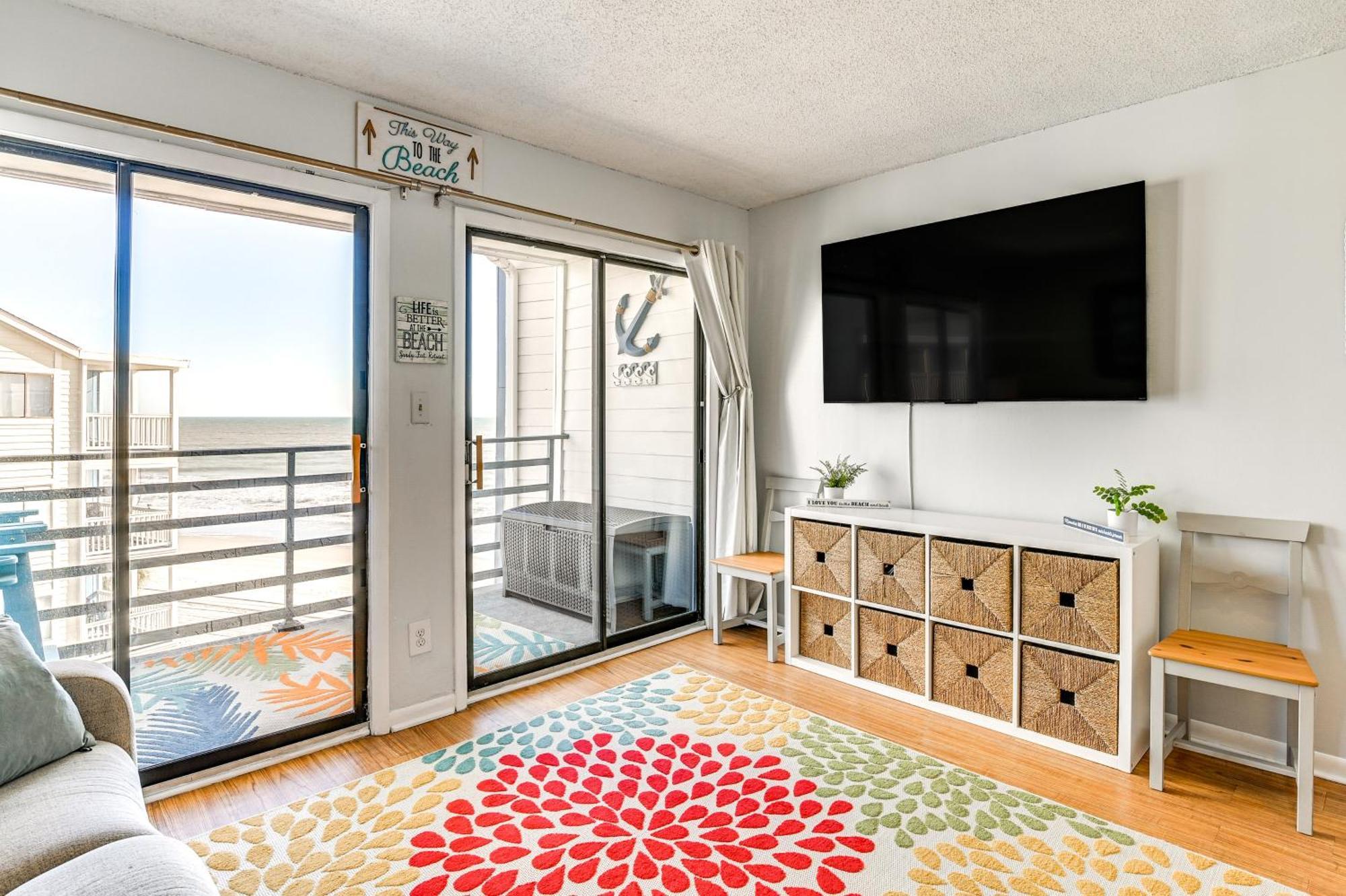 Cozy Beachfront Condo With Wifi, Views And Pool Access Миртл-Бич Экстерьер фото