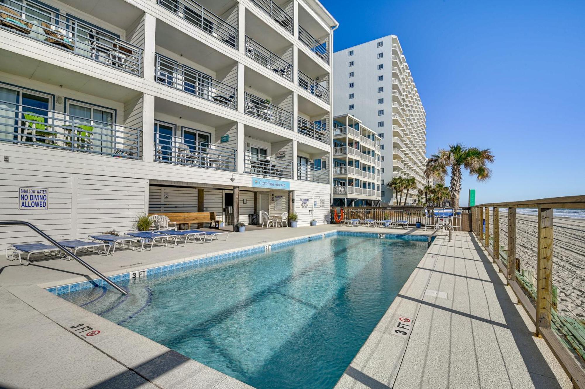 Cozy Beachfront Condo With Wifi, Views And Pool Access Миртл-Бич Экстерьер фото